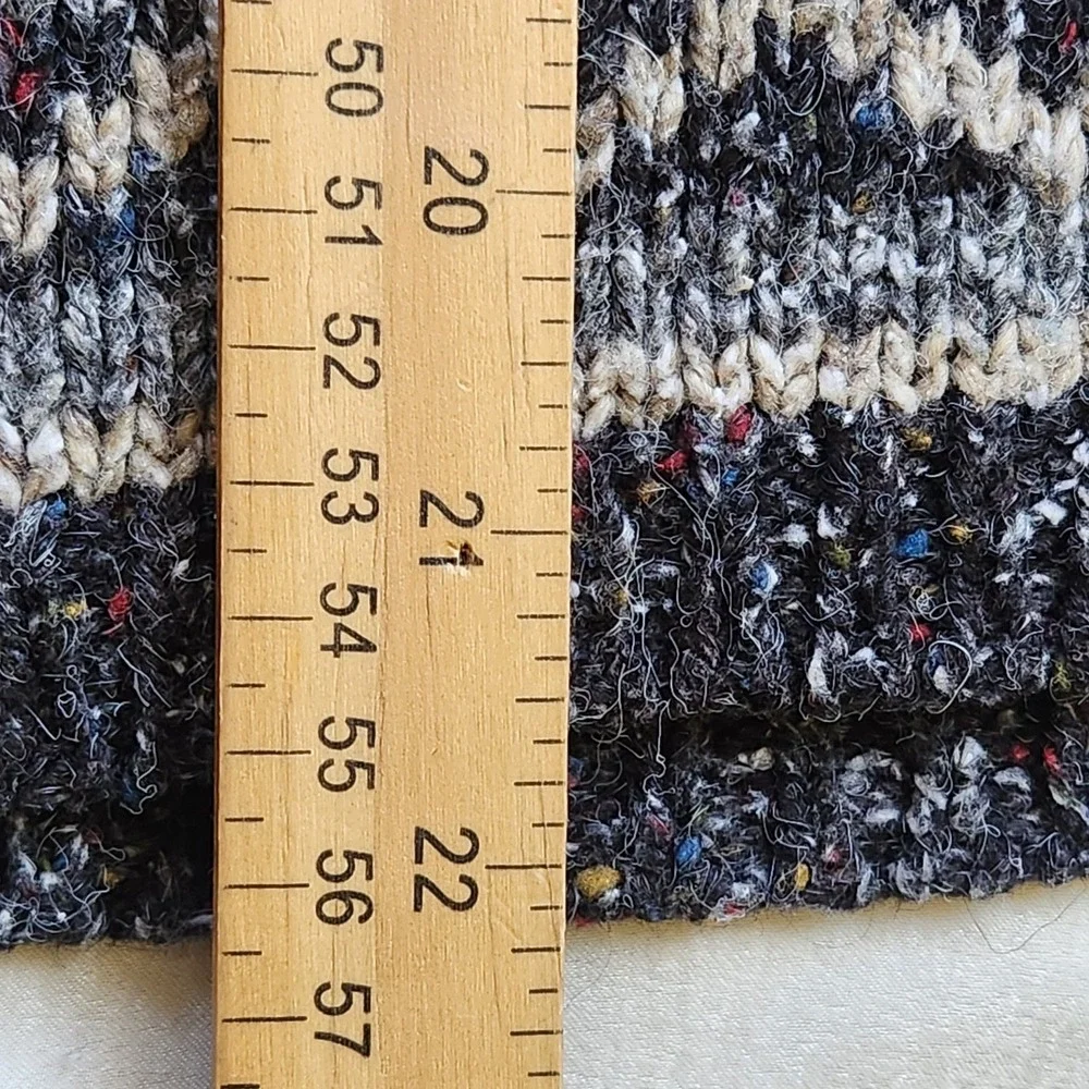 St. John's Bay Blue and Cream Patterned Cardigan - Picture 7 of 7